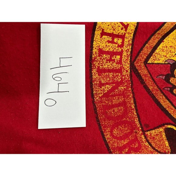 Harry Potter Gryffindor Red Gold Graphic Fitted T-Shirt Sz L - Picture 7 of 7
